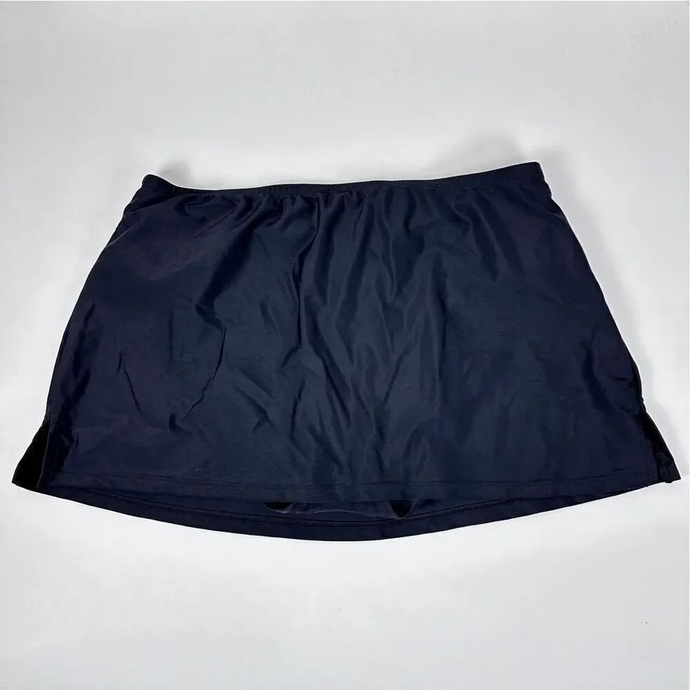 Croft & Barrow Black Swim Skirt size 6